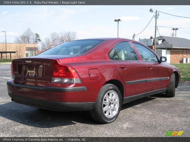Ruby Red Metallic / Beige/Light Sand 2004 Volvo S60 2.4