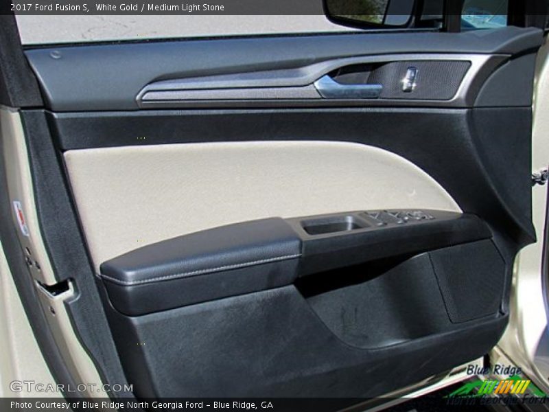 White Gold / Medium Light Stone 2017 Ford Fusion S