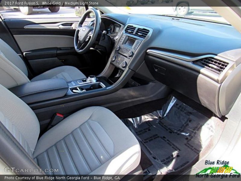 White Gold / Medium Light Stone 2017 Ford Fusion S