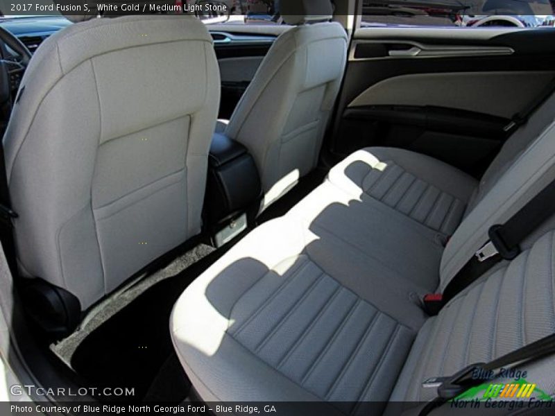 White Gold / Medium Light Stone 2017 Ford Fusion S