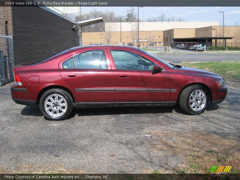 Ruby Red Metallic / Beige/Light Sand 2004 Volvo S60 2.4