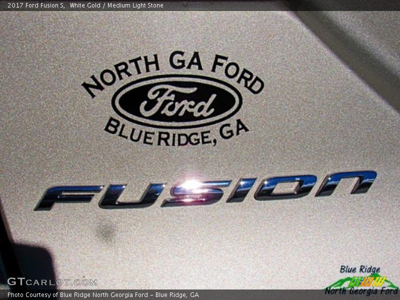 White Gold / Medium Light Stone 2017 Ford Fusion S