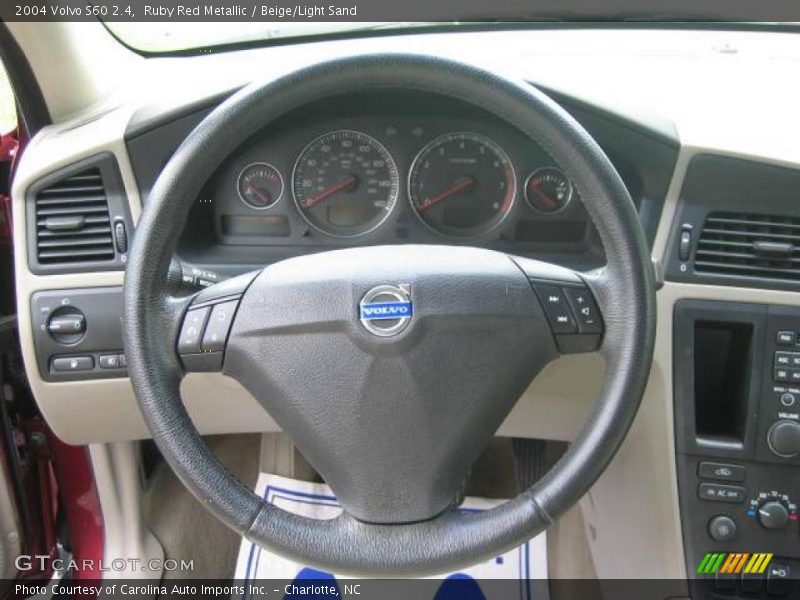 Ruby Red Metallic / Beige/Light Sand 2004 Volvo S60 2.4