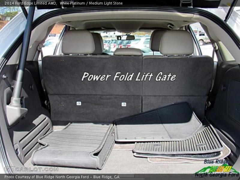 White Platinum / Medium Light Stone 2014 Ford Edge Limited AWD