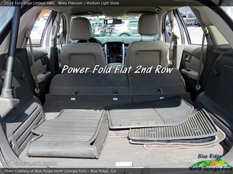 White Platinum / Medium Light Stone 2014 Ford Edge Limited AWD