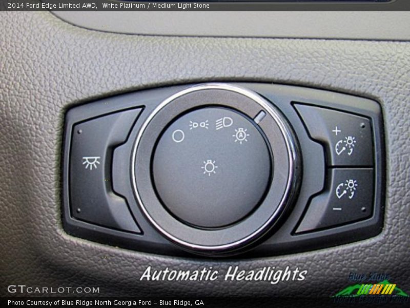 White Platinum / Medium Light Stone 2014 Ford Edge Limited AWD