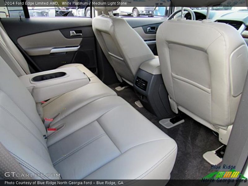 White Platinum / Medium Light Stone 2014 Ford Edge Limited AWD