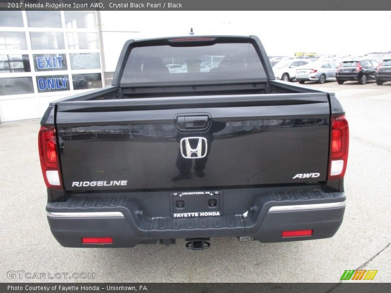 Crystal Black Pearl / Black 2017 Honda Ridgeline Sport AWD