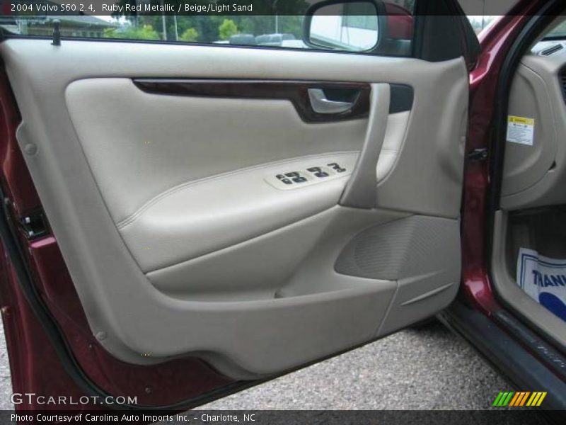Ruby Red Metallic / Beige/Light Sand 2004 Volvo S60 2.4