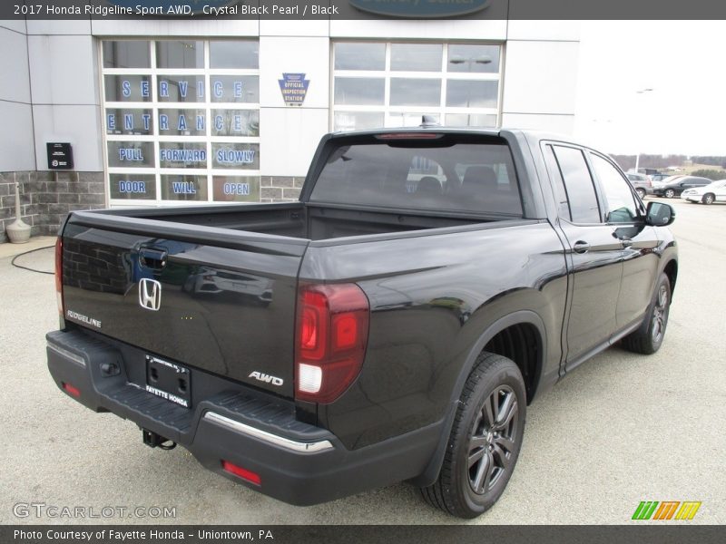 Crystal Black Pearl / Black 2017 Honda Ridgeline Sport AWD