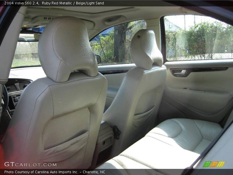 Ruby Red Metallic / Beige/Light Sand 2004 Volvo S60 2.4