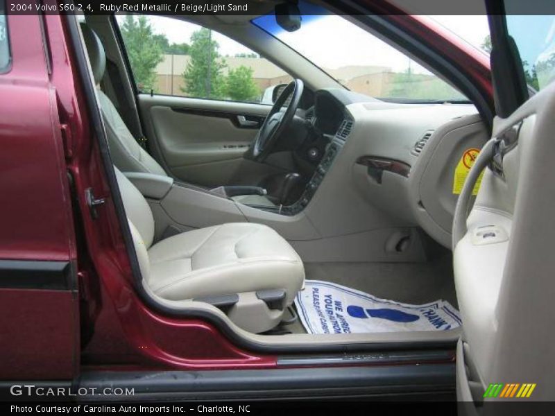 Ruby Red Metallic / Beige/Light Sand 2004 Volvo S60 2.4