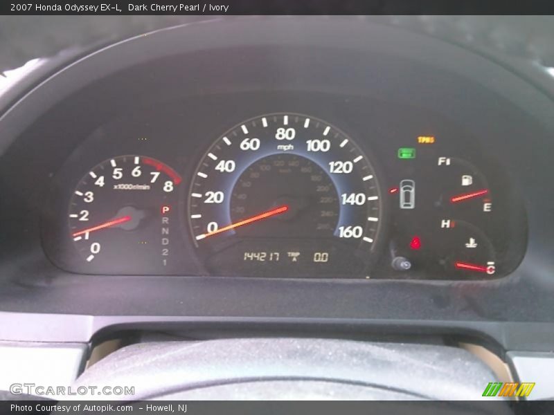Dark Cherry Pearl / Ivory 2007 Honda Odyssey EX-L