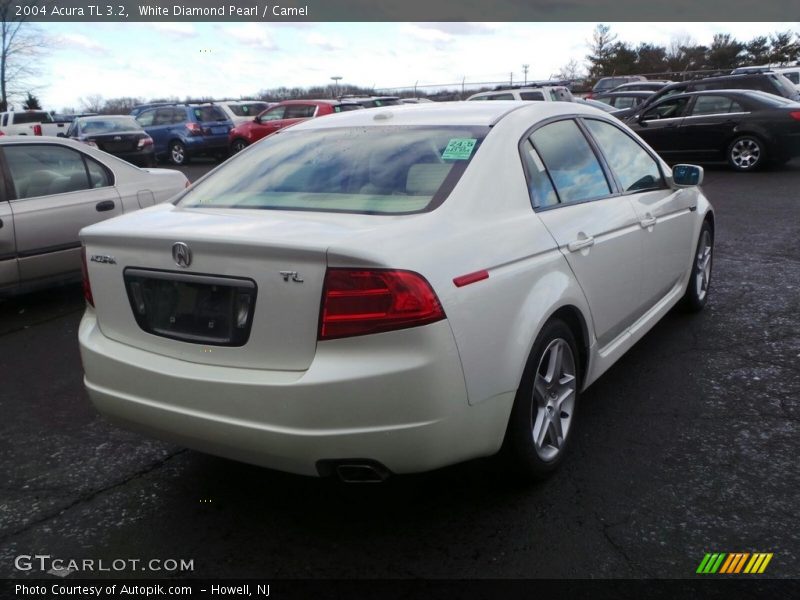 White Diamond Pearl / Camel 2004 Acura TL 3.2