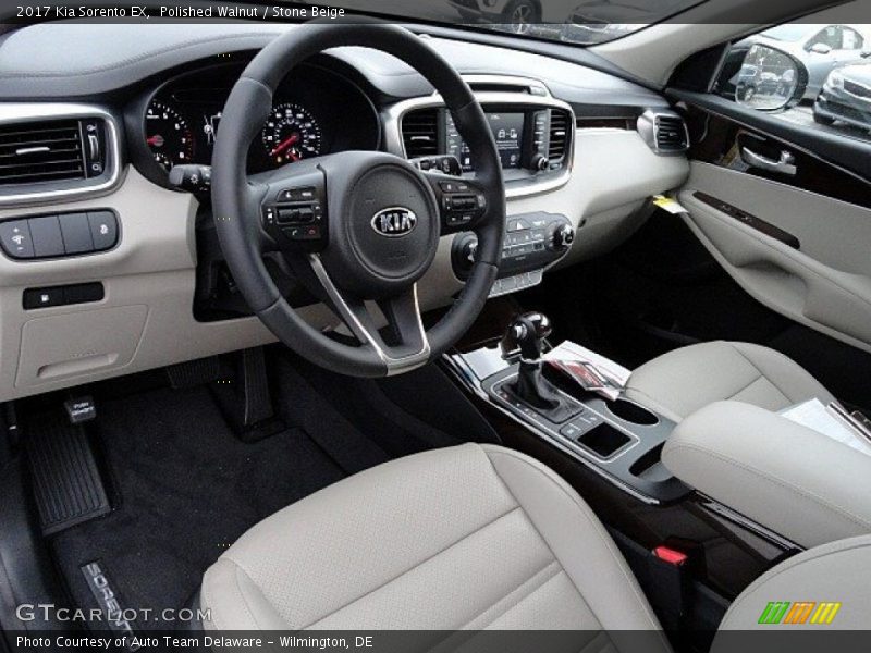  2017 Sorento EX Stone Beige Interior