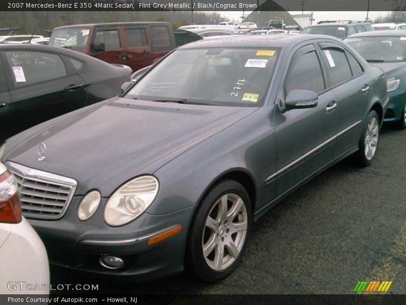 Flint Grey Metallic / Black/Cognac Brown 2007 Mercedes-Benz E 350 4Matic Sedan