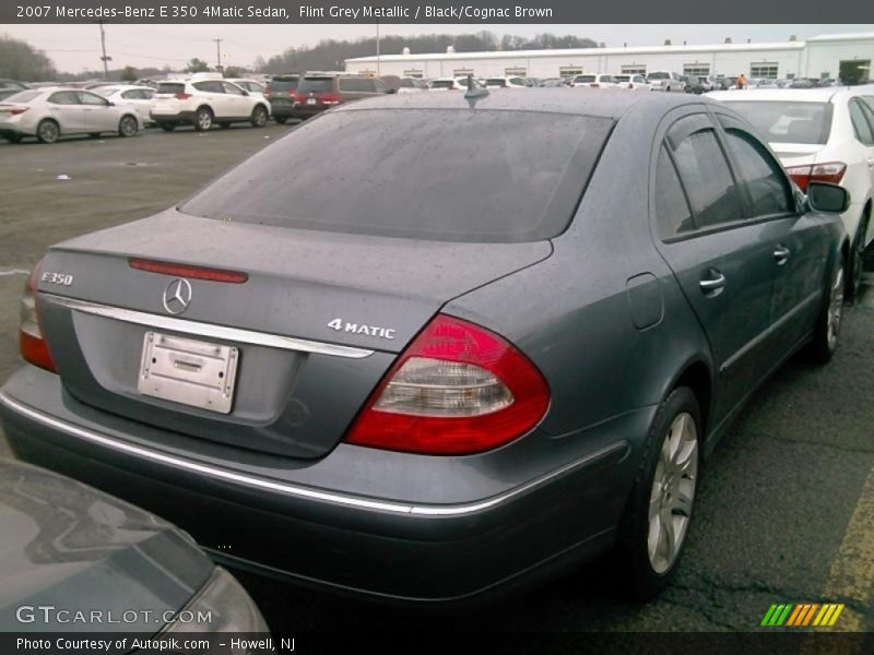 Flint Grey Metallic / Black/Cognac Brown 2007 Mercedes-Benz E 350 4Matic Sedan