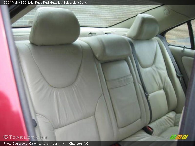 Ruby Red Metallic / Beige/Light Sand 2004 Volvo S60 2.4