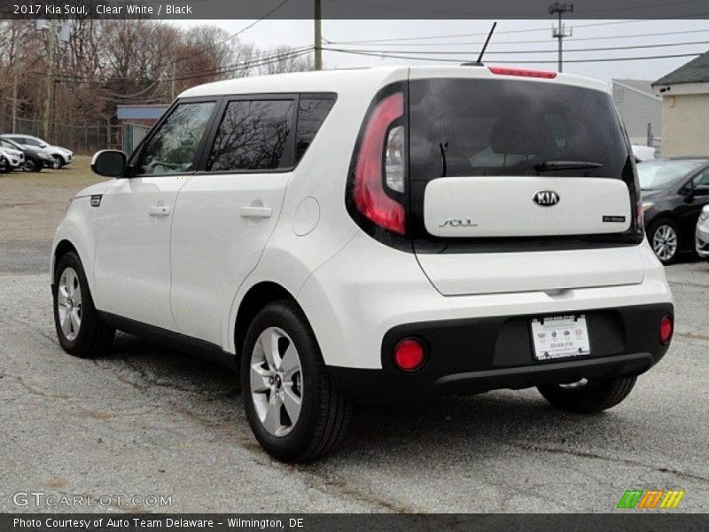 Clear White / Black 2017 Kia Soul