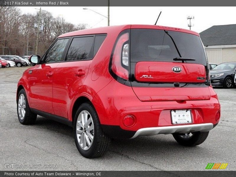 Inferno Red / Black 2017 Kia Soul +