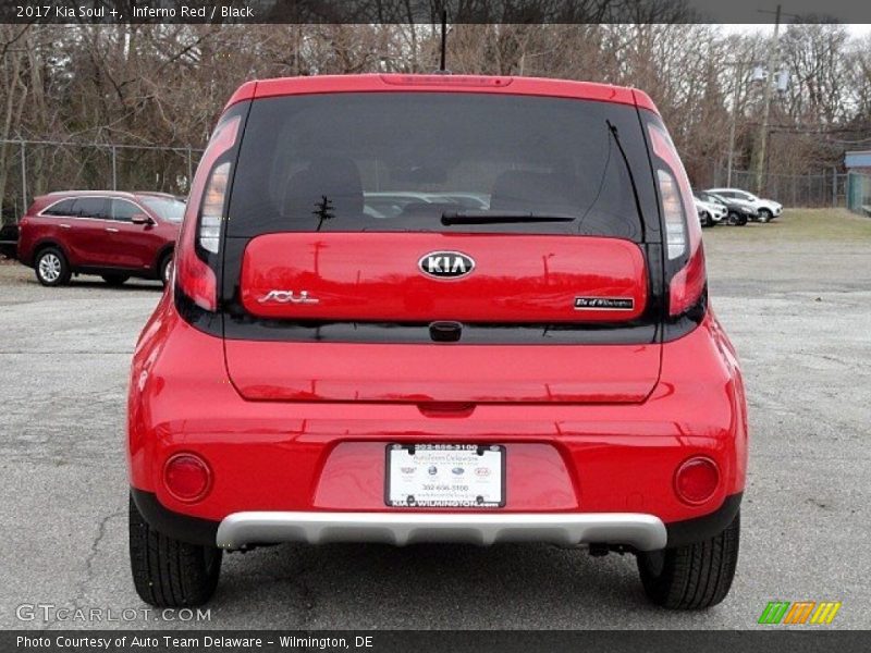 Inferno Red / Black 2017 Kia Soul +