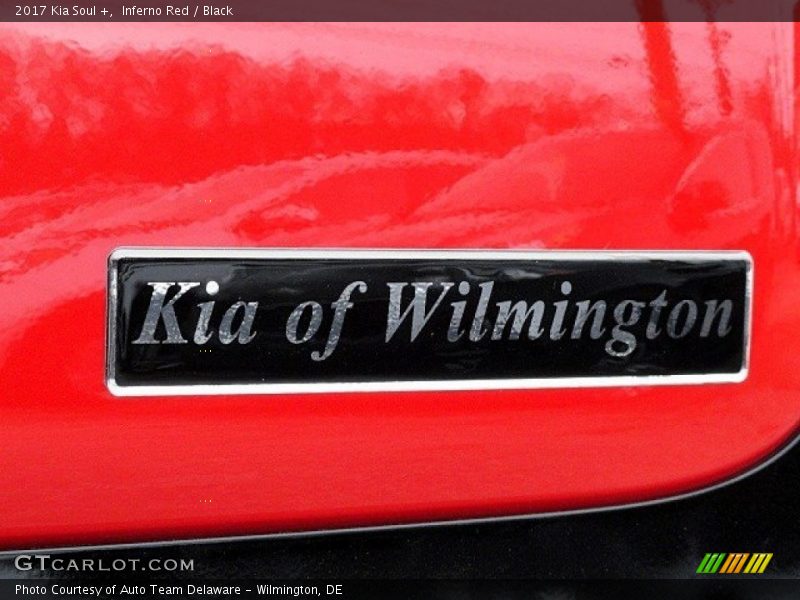 Inferno Red / Black 2017 Kia Soul +