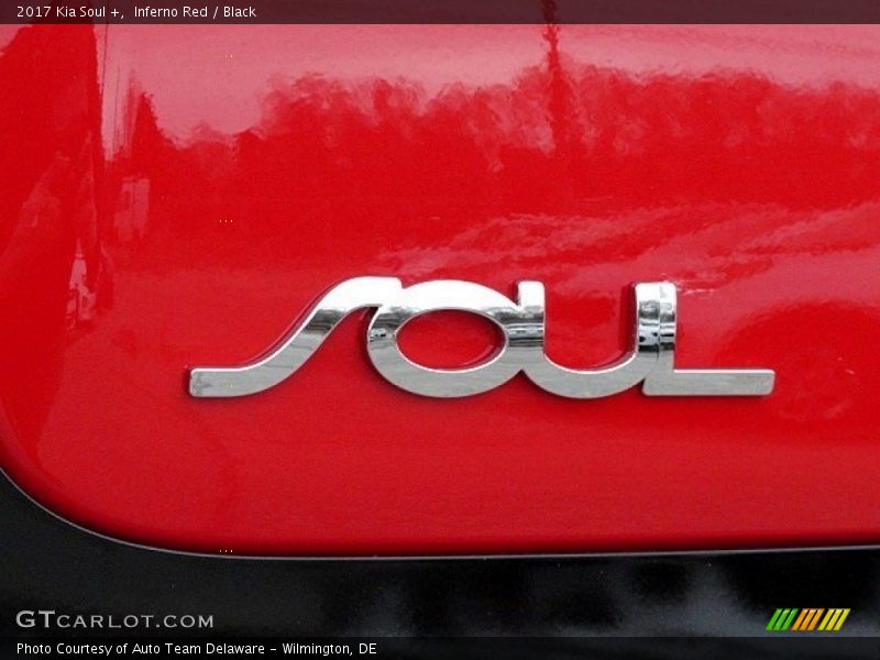 Inferno Red / Black 2017 Kia Soul +