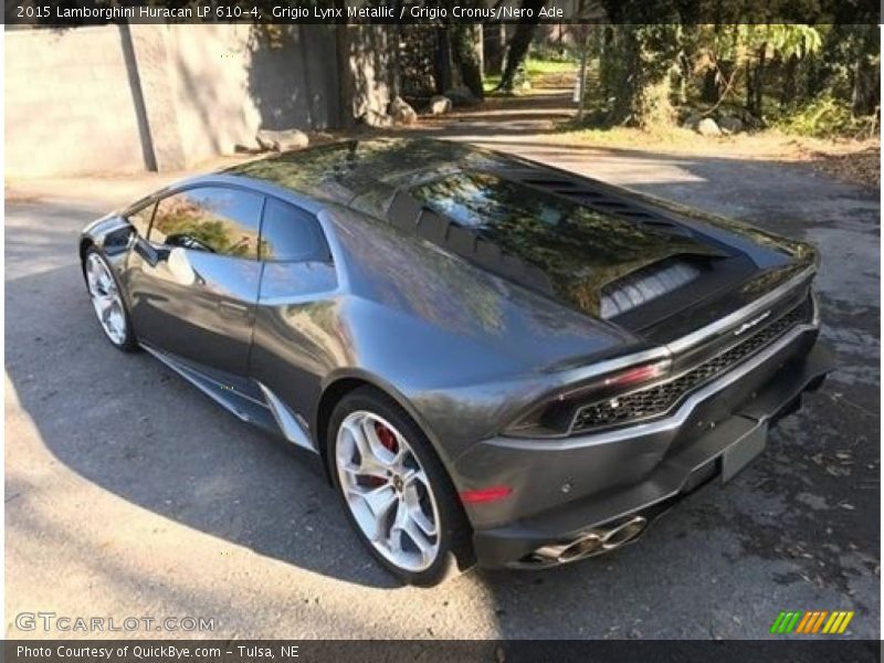 Grigio Lynx Metallic / Grigio Cronus/Nero Ade 2015 Lamborghini Huracan LP 610-4