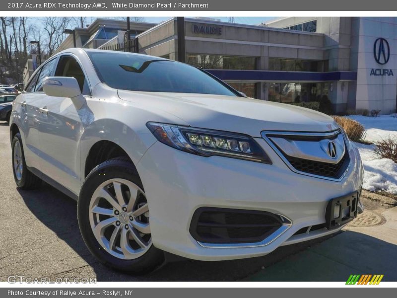 White Diamond Pearl / Parchment 2017 Acura RDX Technology AWD