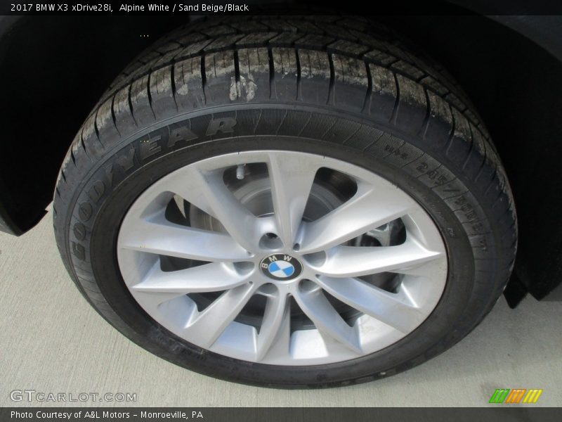 Alpine White / Sand Beige/Black 2017 BMW X3 xDrive28i
