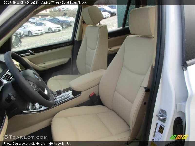 Alpine White / Sand Beige/Black 2017 BMW X3 xDrive28i