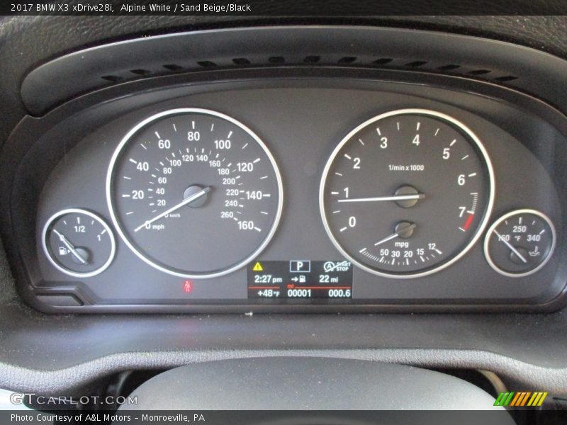 Alpine White / Sand Beige/Black 2017 BMW X3 xDrive28i