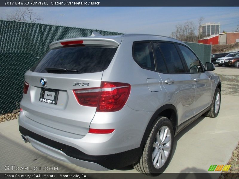 Glacier Silver Metallic / Black 2017 BMW X3 xDrive28i