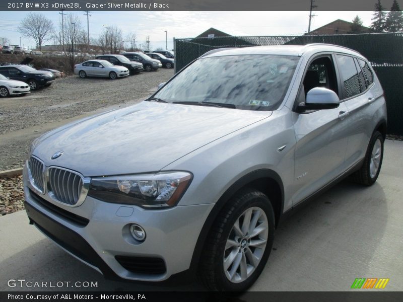 Glacier Silver Metallic / Black 2017 BMW X3 xDrive28i
