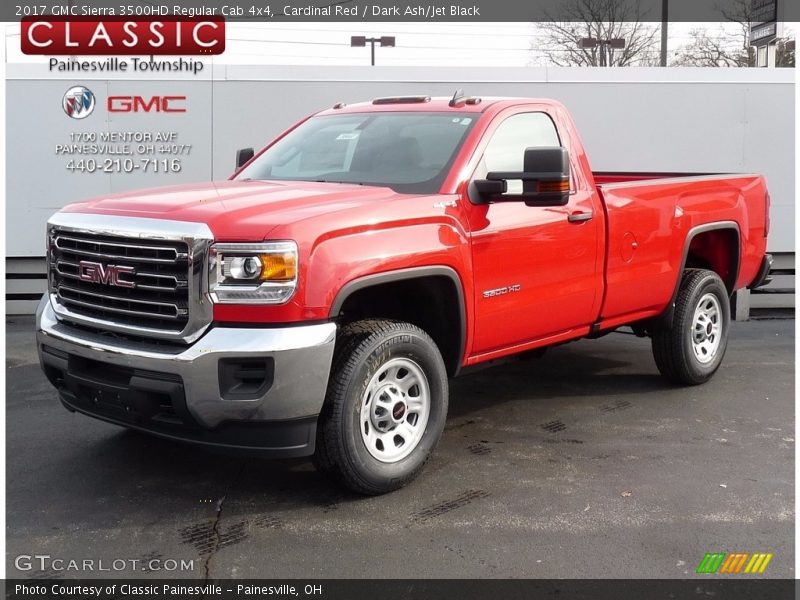 Cardinal Red / Dark Ash/Jet Black 2017 GMC Sierra 3500HD Regular Cab 4x4