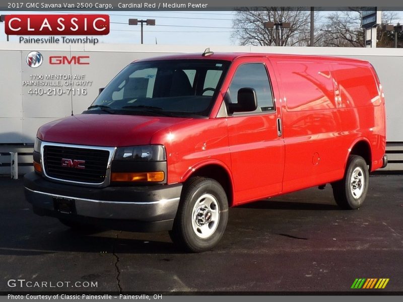 Cardinal Red / Medium Pewter 2017 GMC Savana Van 2500 Cargo