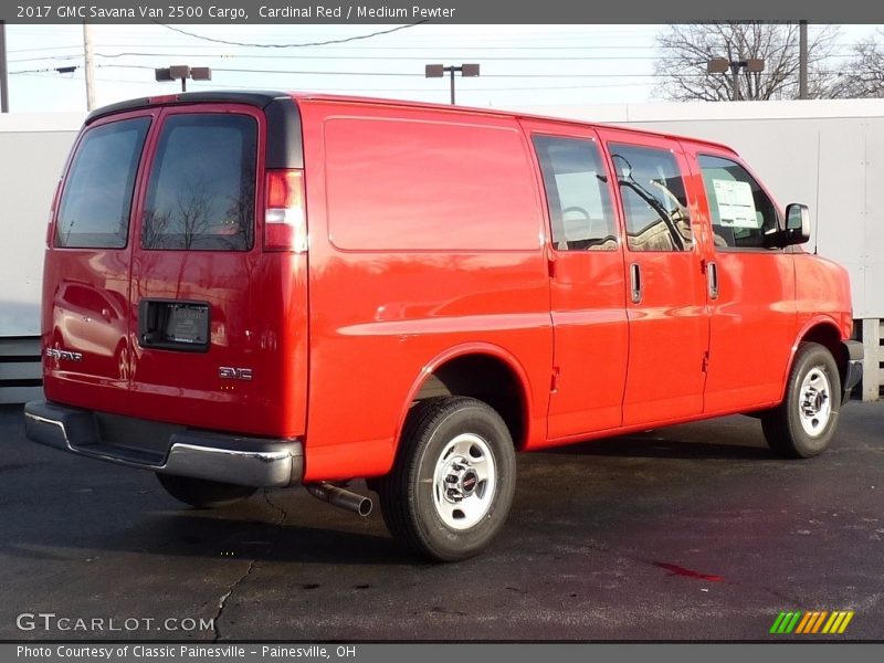 Cardinal Red / Medium Pewter 2017 GMC Savana Van 2500 Cargo