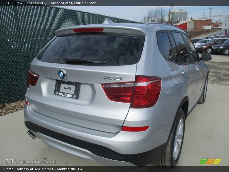 Glacier Silver Metallic / Black 2017 BMW X3 xDrive28i