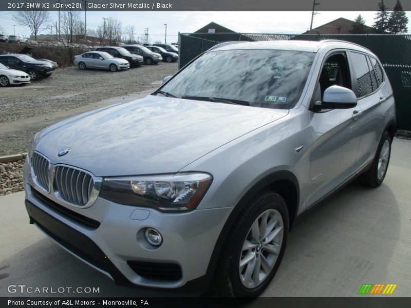Glacier Silver Metallic / Black 2017 BMW X3 xDrive28i