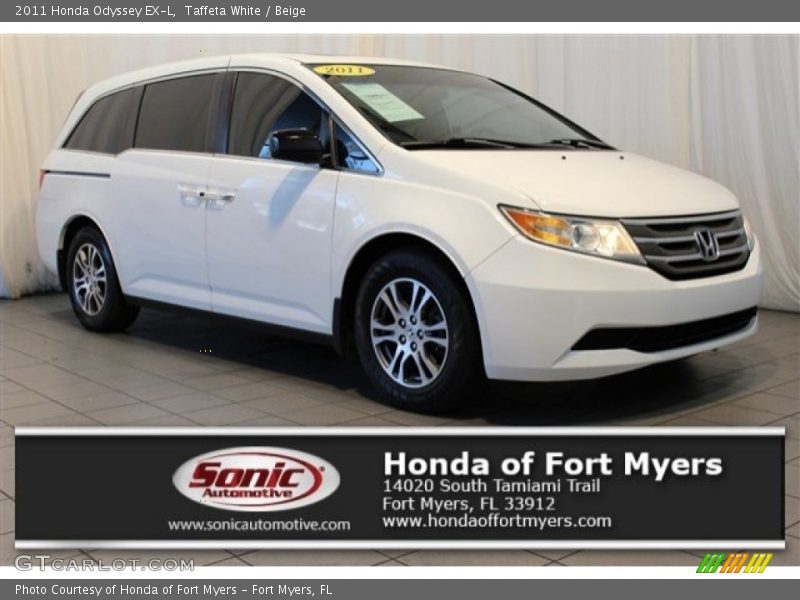 Taffeta White / Beige 2011 Honda Odyssey EX-L