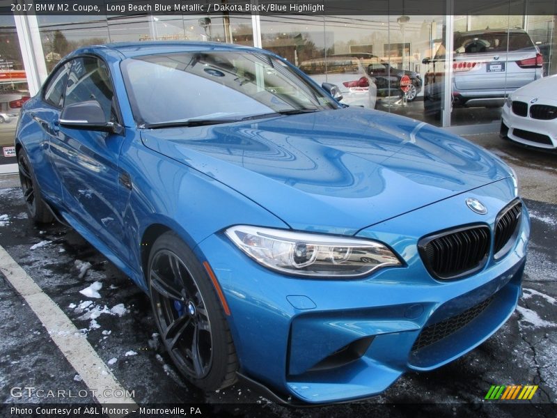 Long Beach Blue Metallic / Dakota Black/Blue Highlight 2017 BMW M2 Coupe