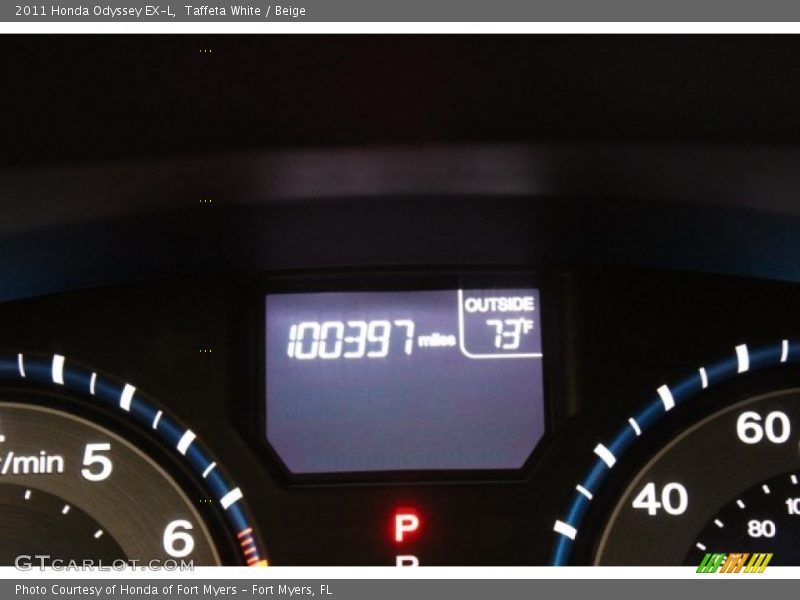 Taffeta White / Beige 2011 Honda Odyssey EX-L