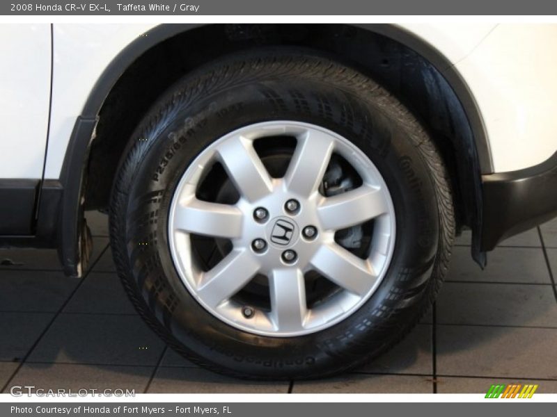 Taffeta White / Gray 2008 Honda CR-V EX-L