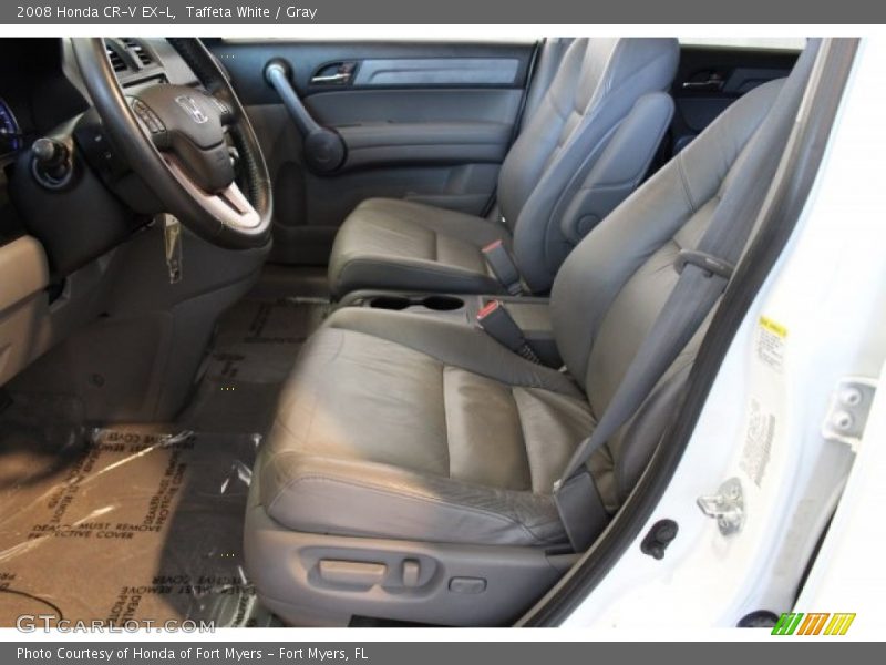 Taffeta White / Gray 2008 Honda CR-V EX-L