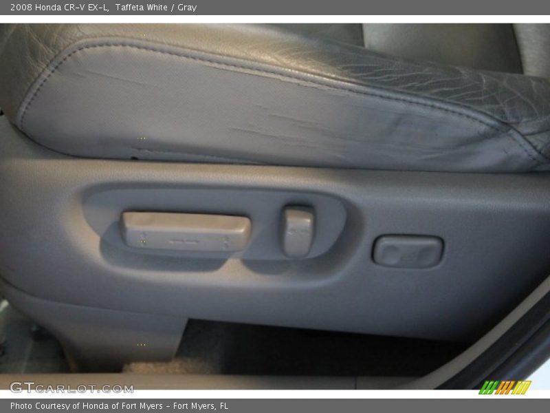 Taffeta White / Gray 2008 Honda CR-V EX-L