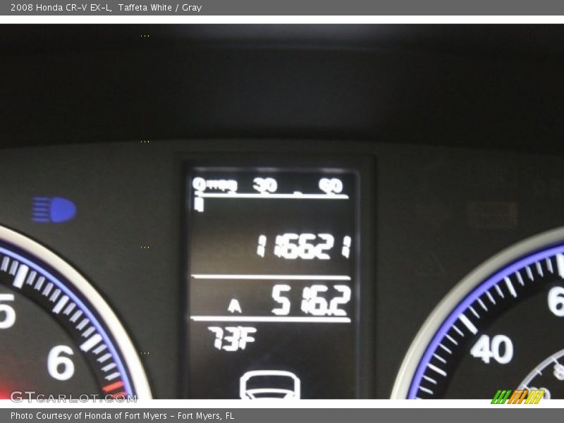 Taffeta White / Gray 2008 Honda CR-V EX-L