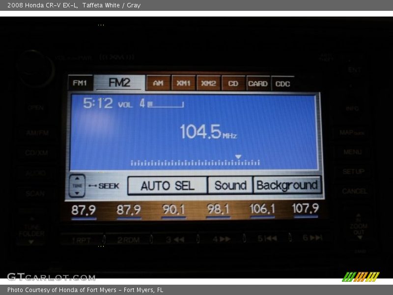 Taffeta White / Gray 2008 Honda CR-V EX-L