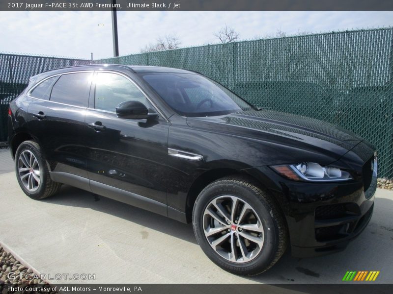 Ultimate Black / Jet 2017 Jaguar F-PACE 35t AWD Premium