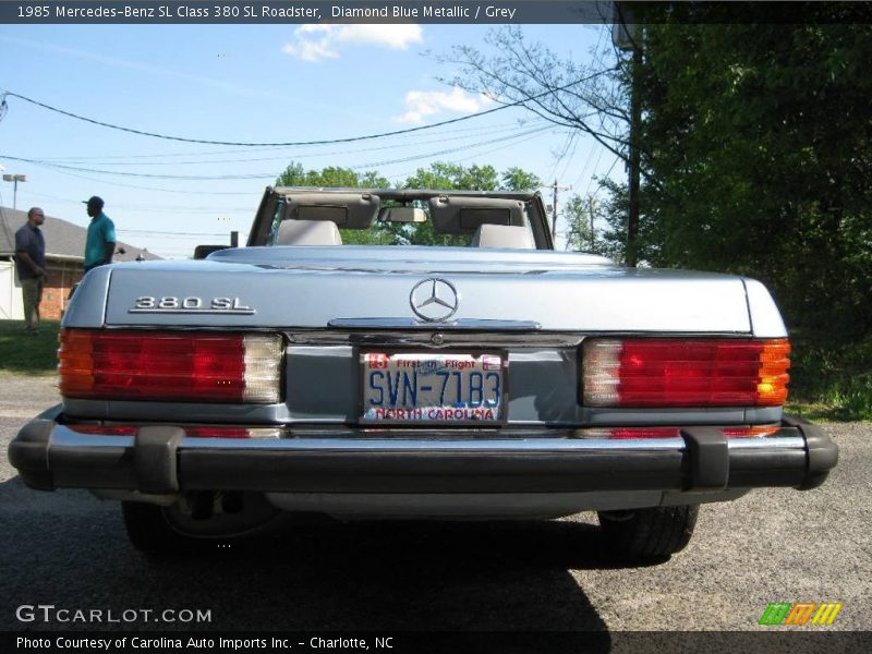 Diamond Blue Metallic / Grey 1985 Mercedes-Benz SL Class 380 SL Roadster