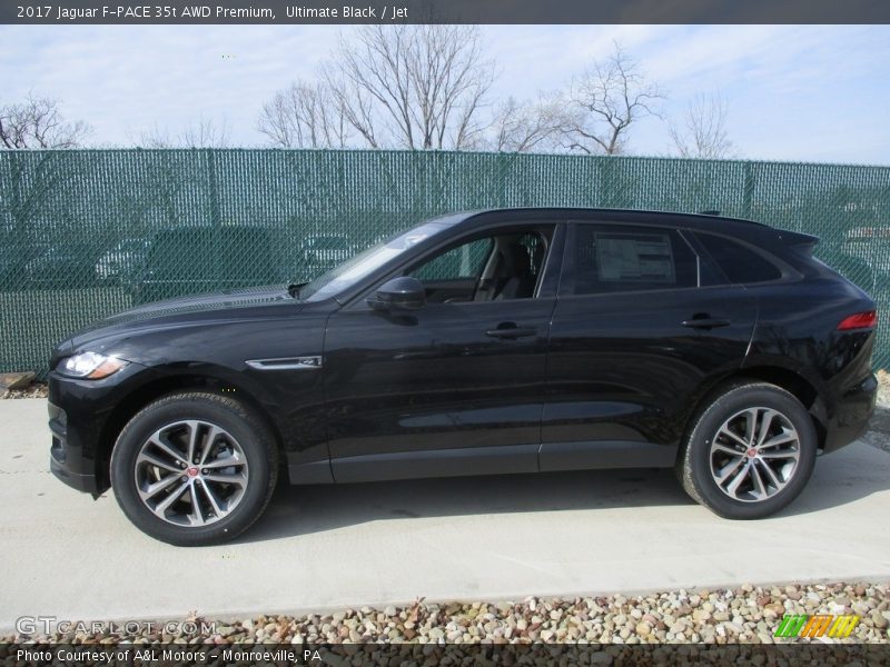 Ultimate Black / Jet 2017 Jaguar F-PACE 35t AWD Premium